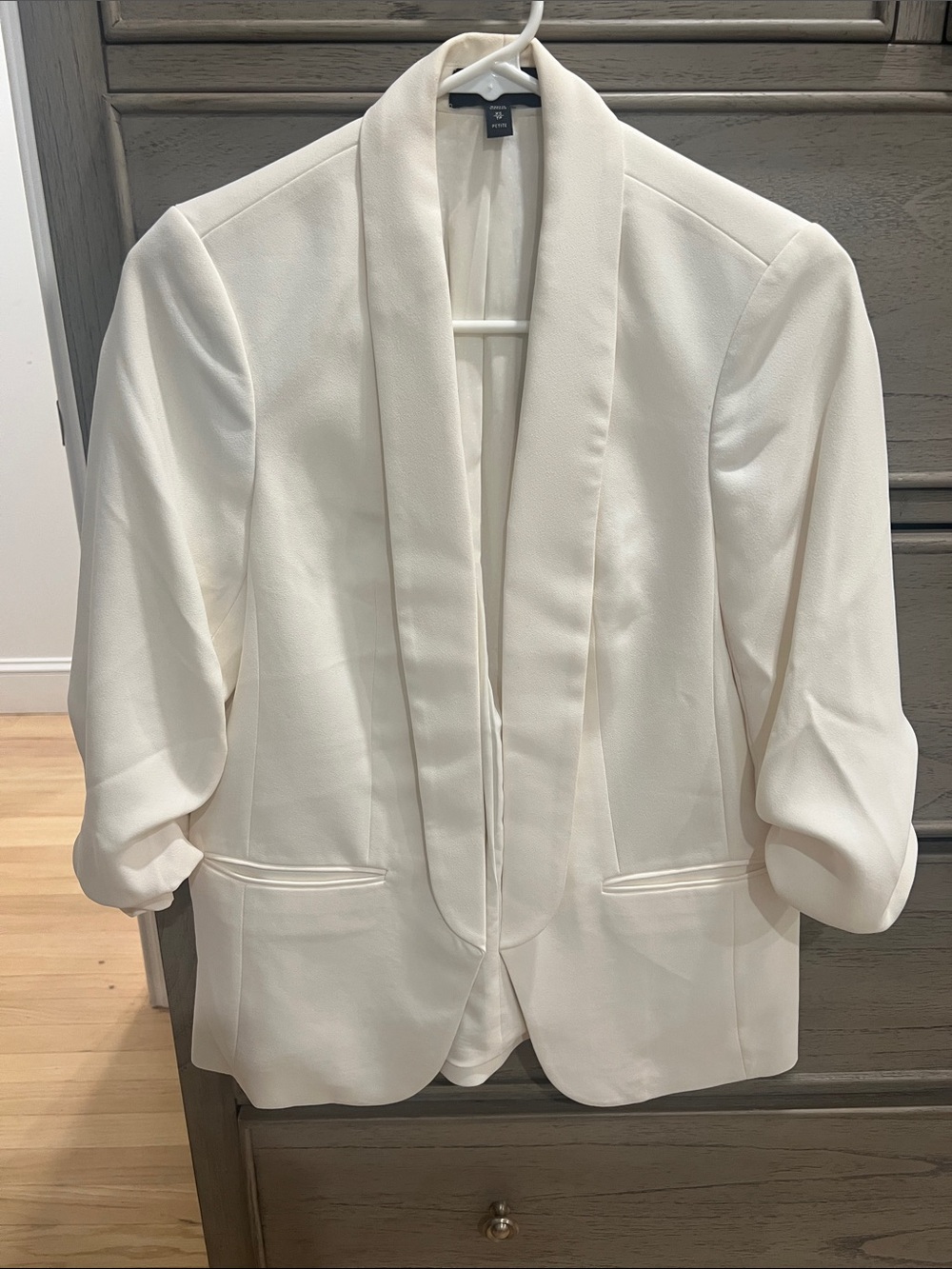 Express Ivory Shawl Collar Blazer